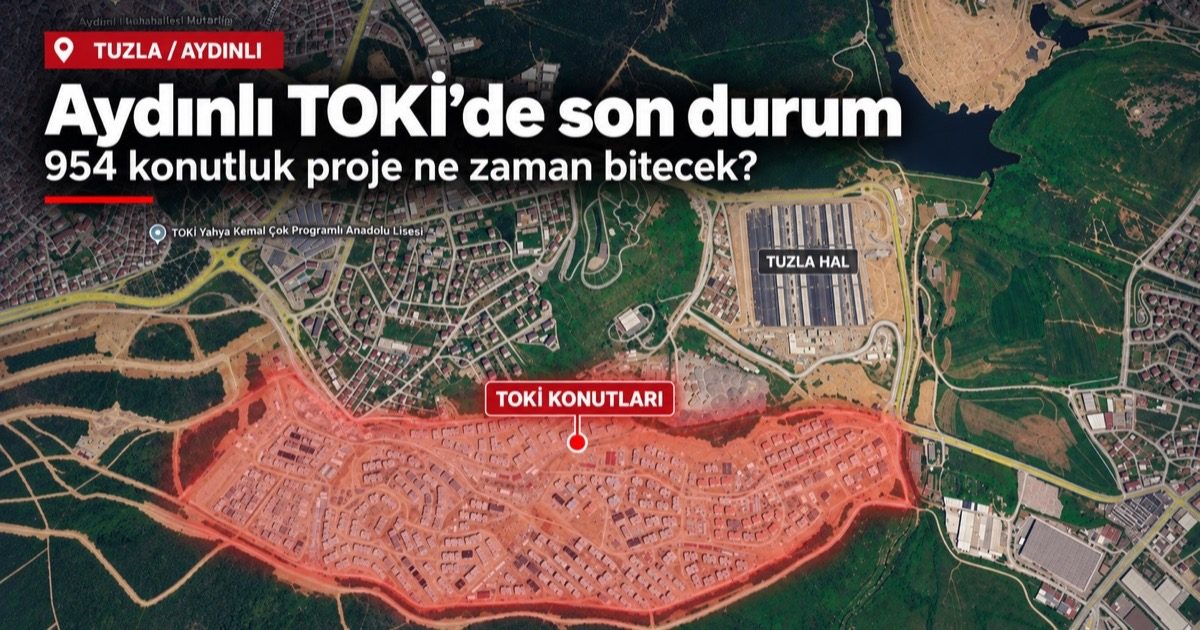 Temsili kapak görseli: Aydınlı TOKİ'de 954 konutluk projede son durum