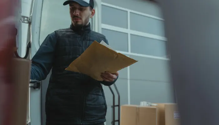 Tuzla kargo şubeleri — dağıtım aracının yanında paketleri düzenleyen kurye (temsili görsel)